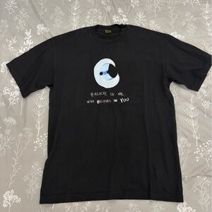 Animal Black T-Shirt with Blue Moon Graphic